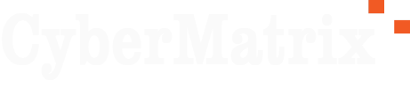Логотип сайта CyberMatrix на тёмном фоне